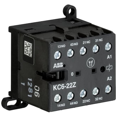 Abb KC6-22Z-01, CONTROL RELAY, 2NO 2NC, 24VDC, PK 10 KC6-22Z-01
